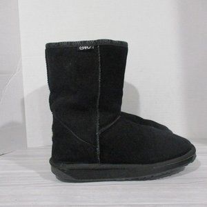 EMU AUSTRALIA BRONTE LO BLACK SUEDE ANKLE BOOTS! SIZE 8